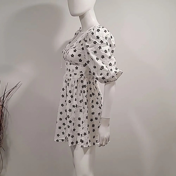 FOR Love & Lemons Connie Mini Dress in Ivory - Picture 5 of 11